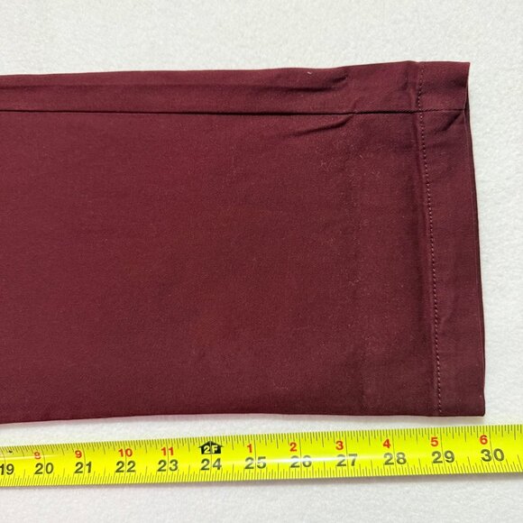 St. Johns Bay Women's Elastic Back Waistband Stretch Burgundy Pants Size 16 NWT - Picture 10 of 10
